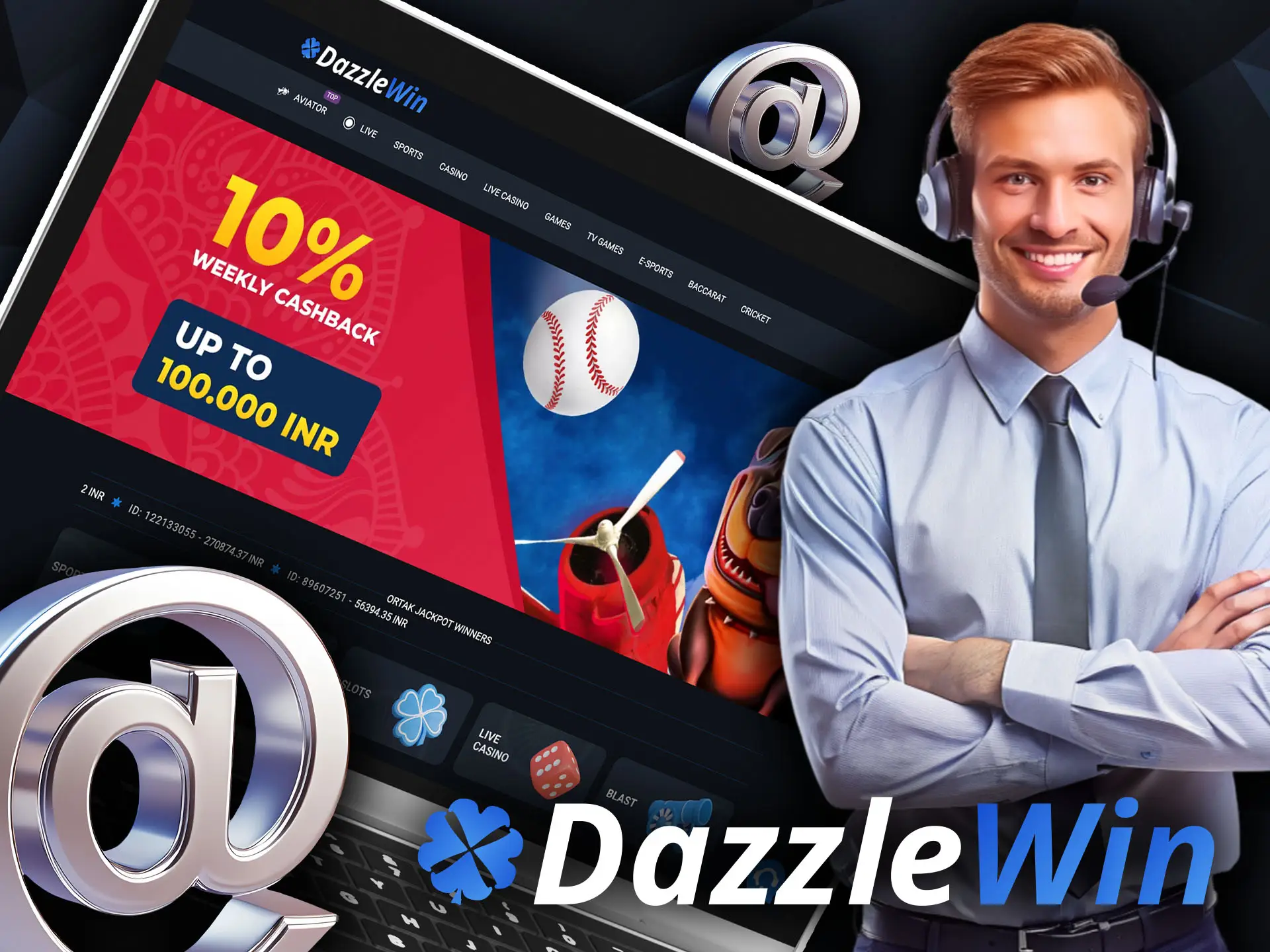 To contact DazzleWin support team, send an e-mail.