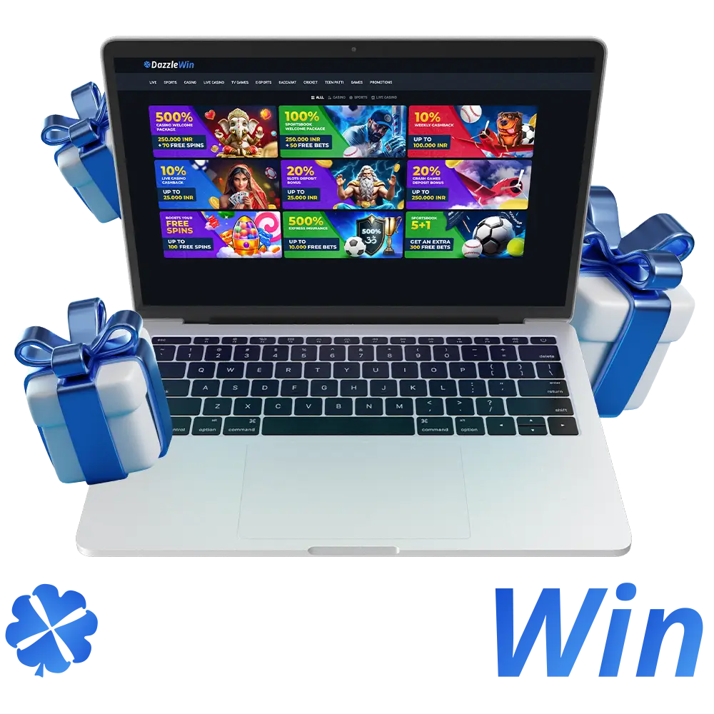 Try the bonus from DazzleWin Casino.